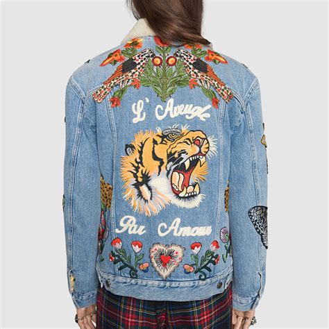 women's gucci denim jacket